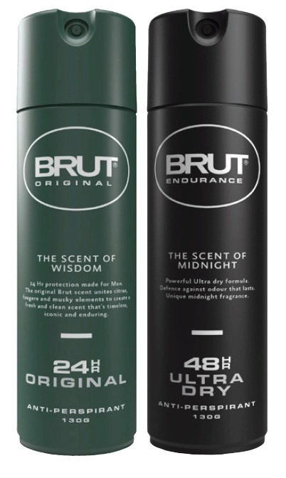 Brut Antiperspirant Aerosol Deodorant or Body Spray 130g