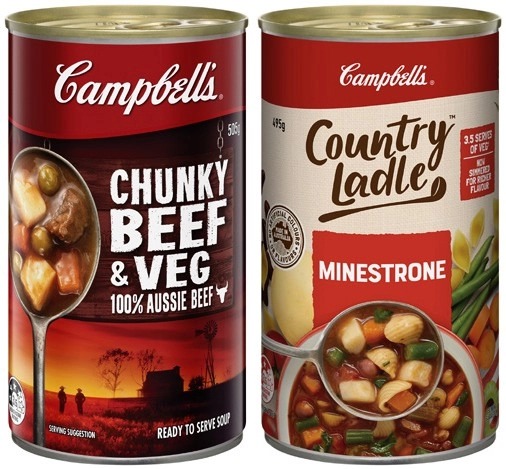 Campbell's Country Ladle or Chunky Soup 495g-505g