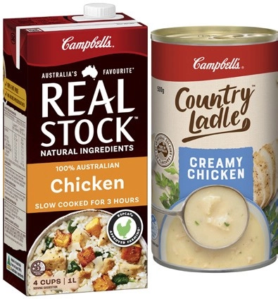 Campbell's Real Stock 1 Litre, Country Ladle or Chunky Soup 495g-505g