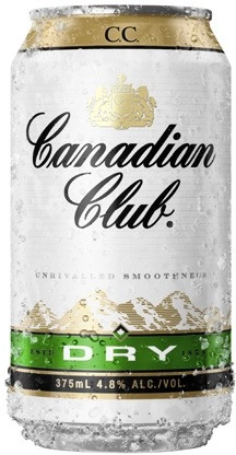 Canadian Club & Dry Cans 10x375mL