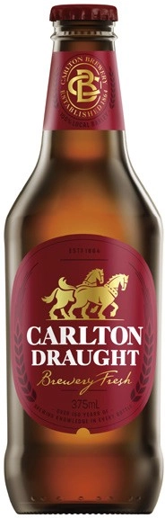 Carlton Draught Bottles 24x375mL