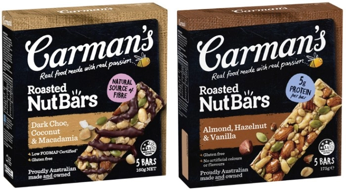 Carman's Nut or Muesli Bars 150g-270g