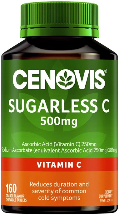 Cenovis Sugarless C 500mg Tablets 160 Pack