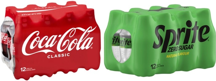 Coca-Cola, Fanta or Sprite Soft Drink 12x300mL