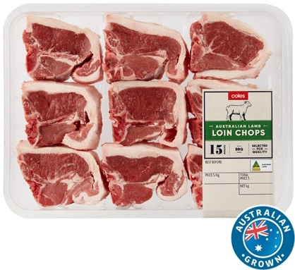 Coles Australian Lamb Loin Chops