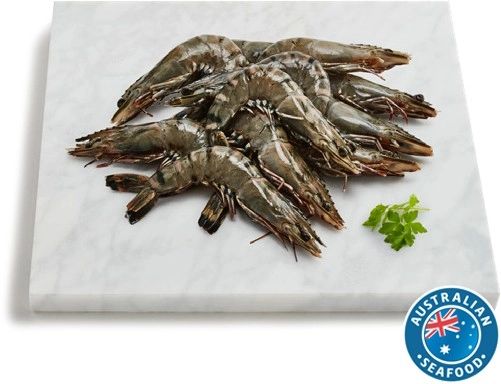 Coles Australian Thawed Raw Black Tiger Prawns