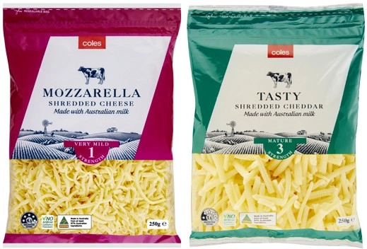 Coles Cheese Shredded 250g