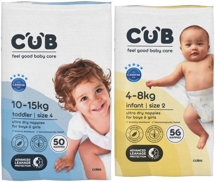 Cub Unisex Nappies 40 Pack-56 Pack