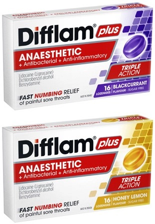 Difflam Plus Anaesthetic Lozenges 16 Pack^