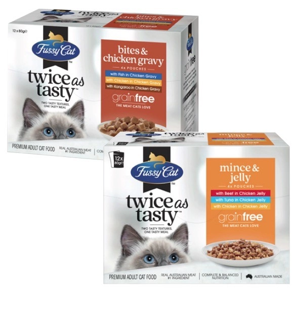 Fussy Cat Cat Food Pouch 12x80g