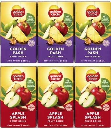 Golden Circle Tetra Fruit Drink 6x250mL