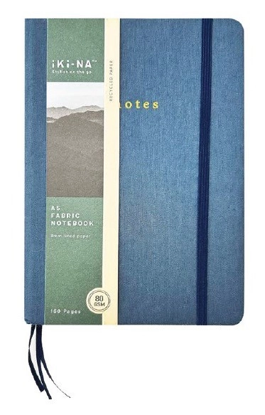 Iki-Na A5 Fabric Hardcover Notebook