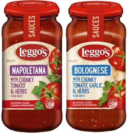 Leggo's Chunky Pasta Sauce 490g-500g