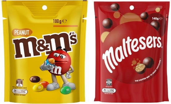 Mars M&Ms, Maltesers or Pods 120g-180g