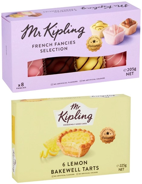 Mr Kipling Fancies or Bakewells 205g-250g