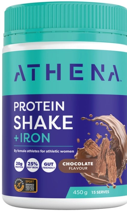 NEW Athena Protein Shake + Iron Chocolate 450g