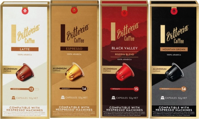 NEW Vittoria Nespresso Compatible Coffee Capsules 10 Pack