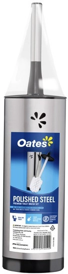 Oates Stainless Steel Toilet Brush Set