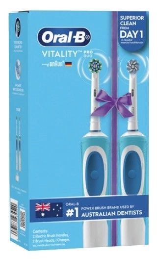 Oral B Vitality Twin Pack Electric Toothbrush 2 Pack