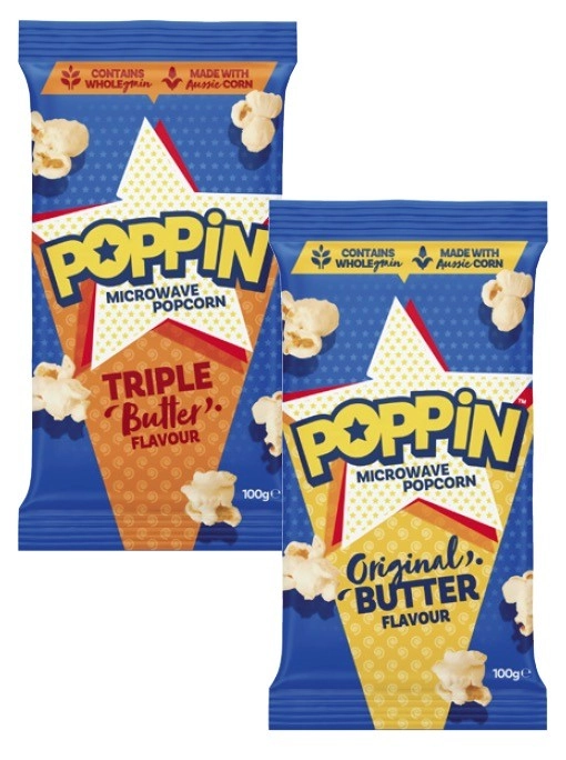 Poppin Microwave Popcorn 85g-100g