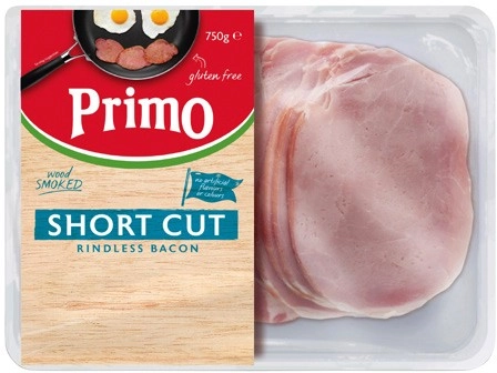 Primo Rindless Short Cut Bacon 750g