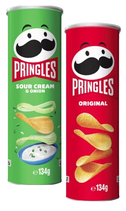 Pringles Potato Crisps 118g-134g