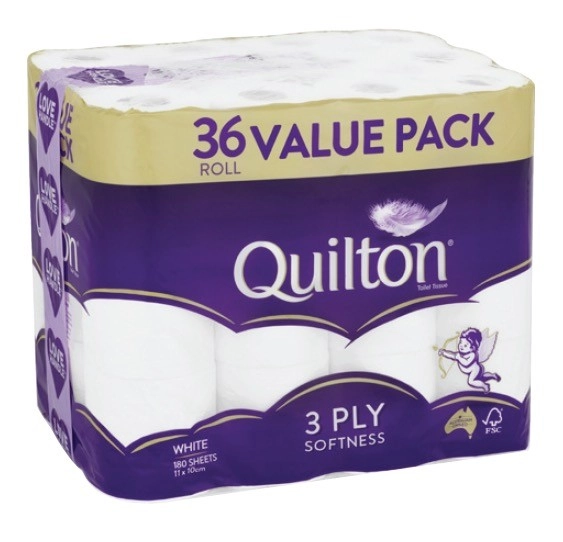 Quilton 3-Ply Toilet Tissue 36 Pack