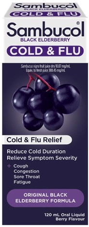 Sambucol Cold & Flu Liquid 120mL^