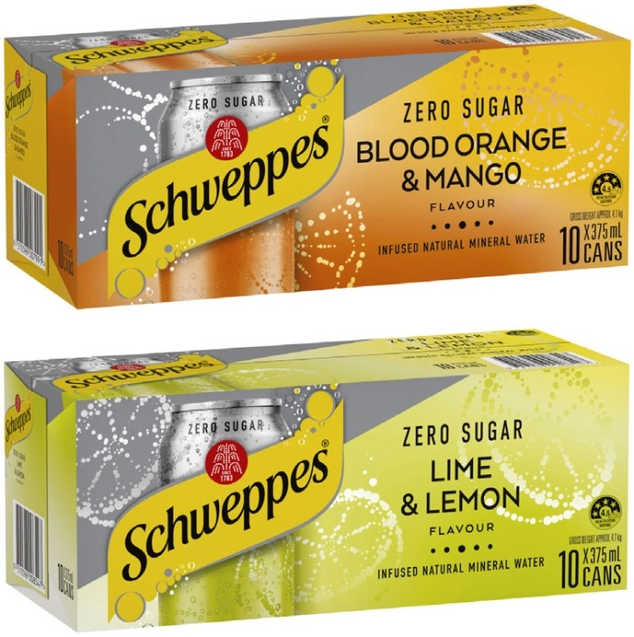 Schweppes Infused Sparkling Water 10x375mL