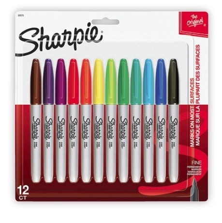 Sharpie Markers Fine Tip Assorted 12 Pack