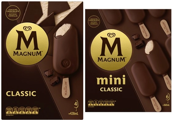 Streets Magnum 4 Pack 360mL-428mL or Magnum Minis 6 Pack 330mL-360mL