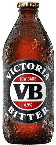 Victoria Bitter Low Carb Bottles 24x375mL