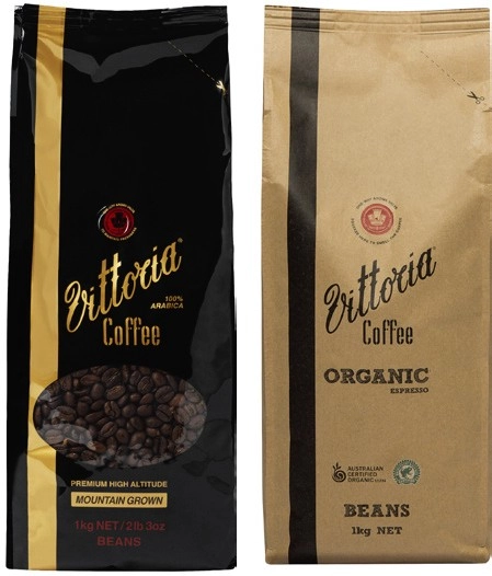 Vittoria Mountain Grown or Espresso Organic Beans 1kg