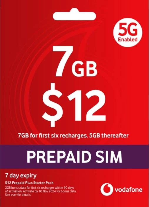 Vodafone $12 Prepaid Plus Starter Pack