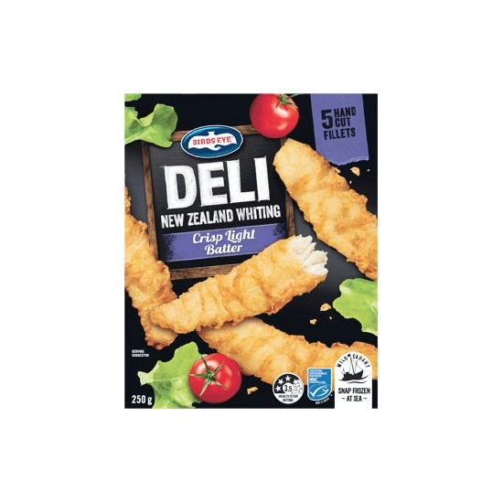 Birds Eye Deli Fish or Snacking Varieties 225-250g