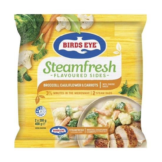 Birds Eye Steam Fresh Vegetables or Potatoes 400g – From the Freezer