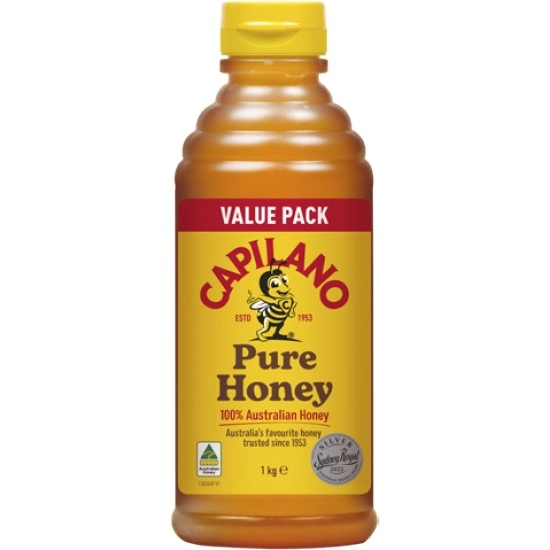 Capilano 100% Pure Australian Honey Squeeze 1 kg