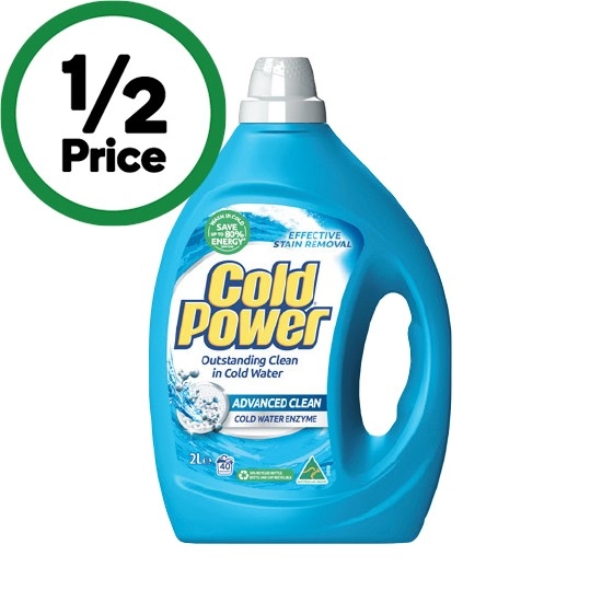 Cold Power Laundry Liquid 2 Litre or Powder 2 kg