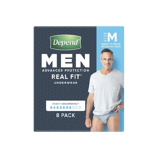 Depend Real Fit Underwear Pk 8