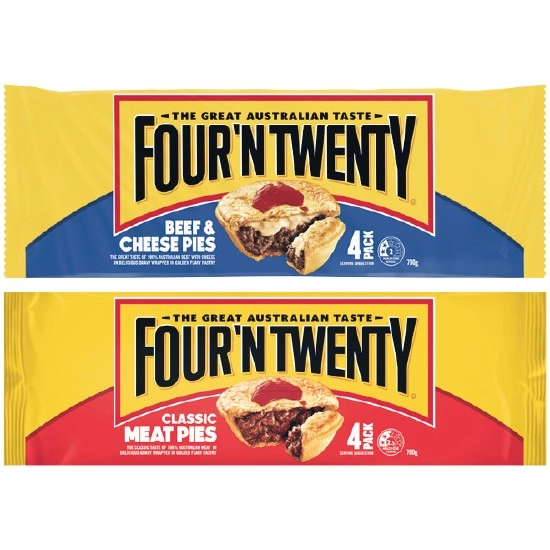 Four’N Twenty Traditional Pies 700g Pk 4