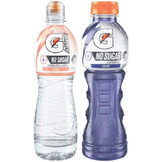 Gatorade Sports Drink or G-Active Flavoured Water 600ml