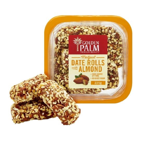 Golden Palm Date & Almond Rolls Snack Pots 225g