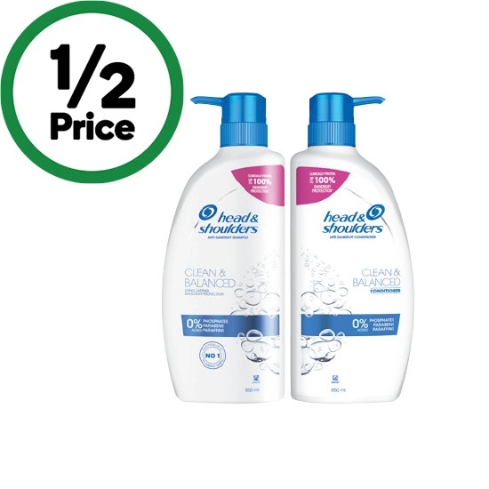 Head & Shoulders Shampoo or Conditioner 850ml