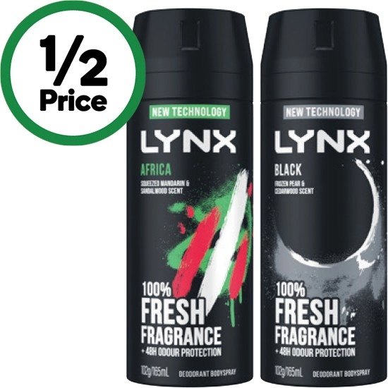 Lynx Antiperspirant or Bodyspray 165ml