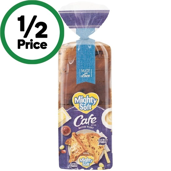 Mightysoft Cafe Fruit Loaf 600g