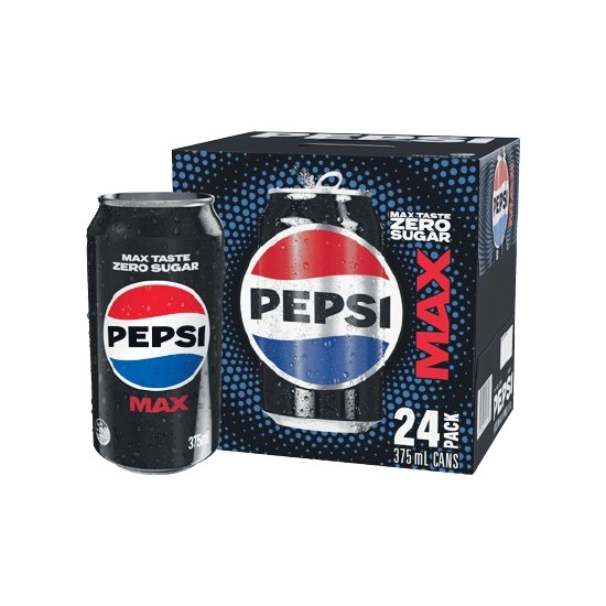 Pepsi or Schweppes Soft Drink Can Varieties 24 x 375ml