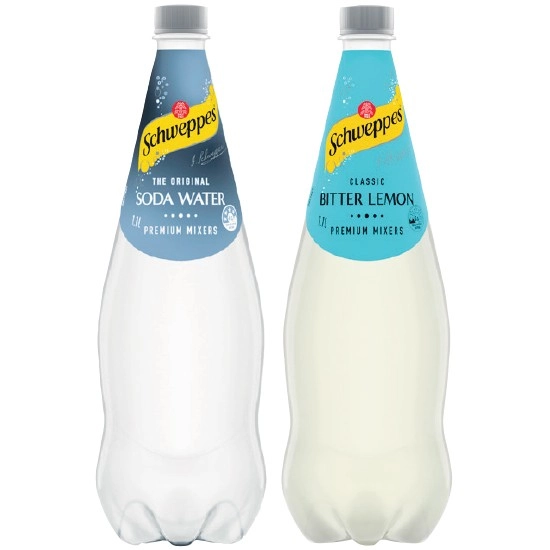 Schweppes Soft Drinks or Mixer Varieties 1.1 Litre