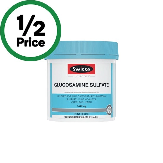 Swisse Ultiboost Glucosamine Sulfate Tablets Pk 180~