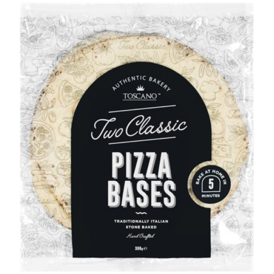 Toscano Pizza Base 300g Pk 2