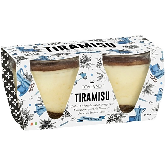 Toscano Tiramisu or Choc Mousse Pk 2